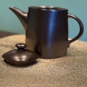 Chocolate Brown Lindt Stymeist Ceramic Teapot 6” tall without included lid